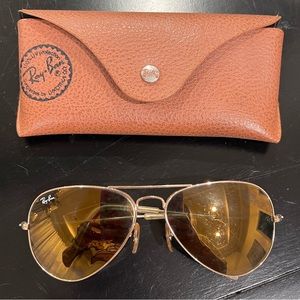 Ray Ban Large Aviator Sunglasses